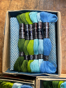 Simple Green & Blue Mending Box