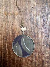 Load image into Gallery viewer, Vintage Lens + Fabric Necklace