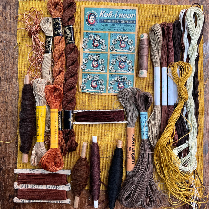 Textile Artist's Set - Gold & Brown