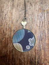 Load image into Gallery viewer, Vintage Lens + Fabric Necklace