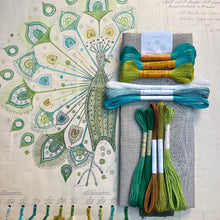 Load image into Gallery viewer, Nordiska Peacock 5309 with vintage linen threads