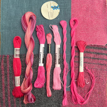 Load image into Gallery viewer, Pink #1 Linen Tweed &amp; Vintage Set