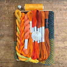 Load image into Gallery viewer, Orange Linen &amp; Tweed Box