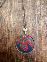 Load image into Gallery viewer, Vintage Lens + Fabric Necklace