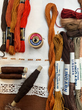 Load image into Gallery viewer, Textile Artist’s Treasure - Rust Brown Vintage