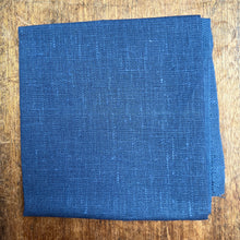 Load image into Gallery viewer, Dusty Indigo Linen Fabric 50 x 50 cm