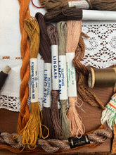 Load image into Gallery viewer, Textile Artist’s Treasure - Rust Brown Vintage