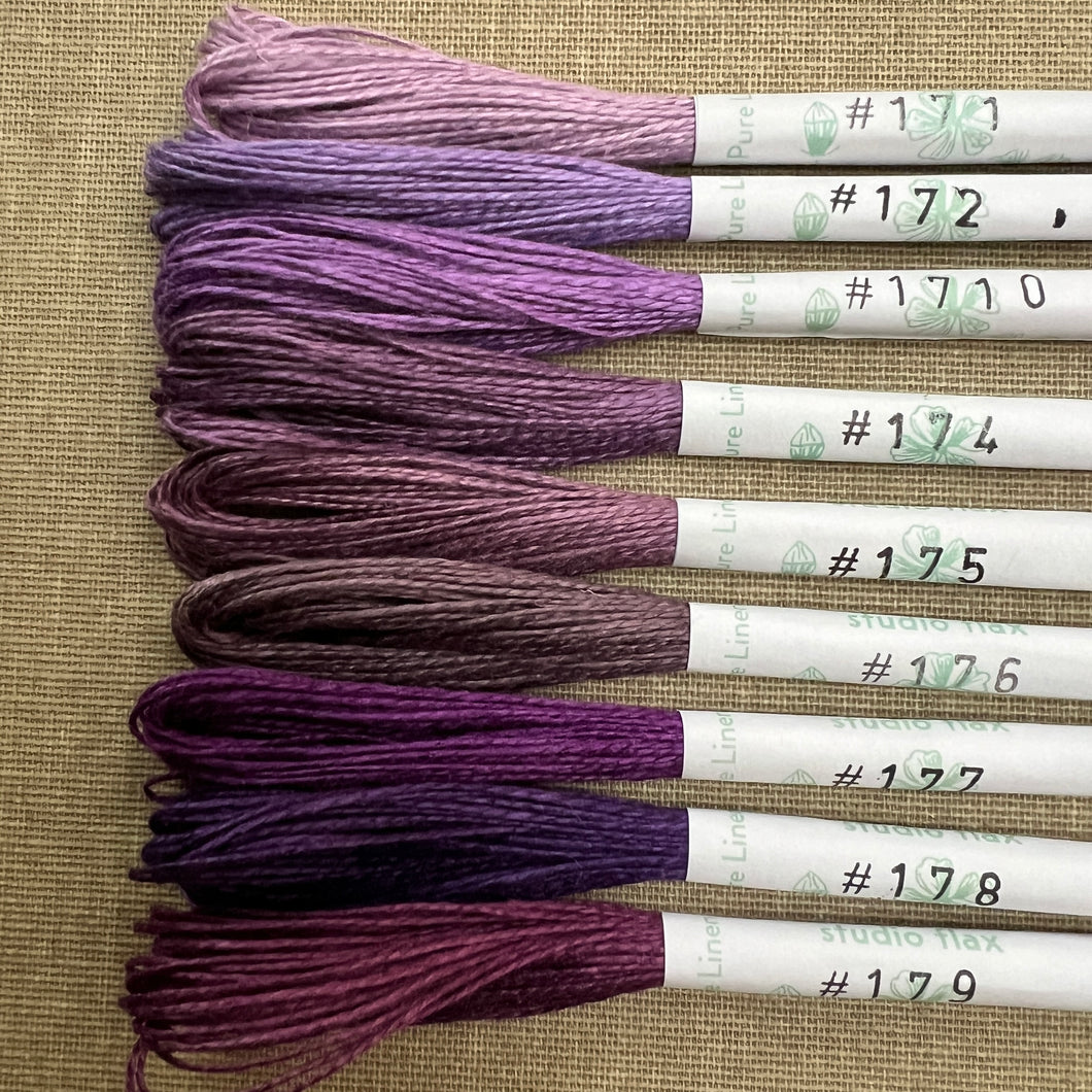 Purple Linen Embroidery Threads