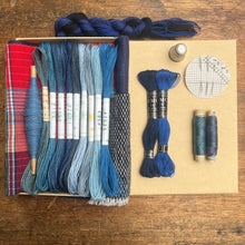 Load image into Gallery viewer, Indigo Linen, Silk &amp; Tweed Box