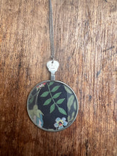 Load image into Gallery viewer, Vintage Lens + Fabric Necklace