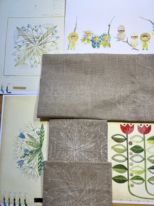 SECONDS SALE  5 x Springtime Nordiska Linen Prints 5C