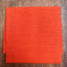 Load image into Gallery viewer, Neon Orange Linen Fabric 50 x 50 cm