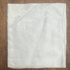 Antique Linen Cloth Monogram MS