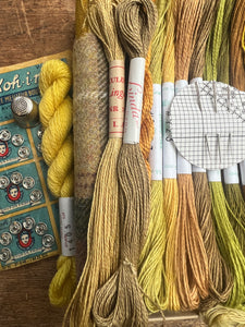 Yellow Nordiska Linen & Tweed Box