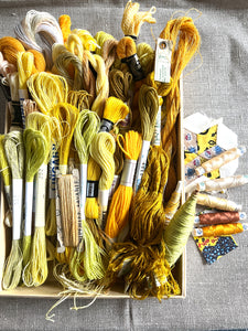 Textile Artist’s Treasure - Vintage Yellow & Gold #2