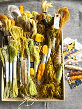 Load image into Gallery viewer, Textile Artist’s Treasure - Vintage Yellow &amp; Gold #2