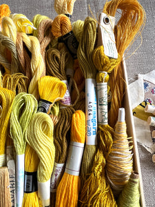 Textile Artist’s Treasure - Vintage Yellow & Gold #2