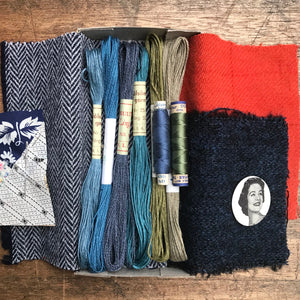 Linen, Tweed & vintage silk set #8