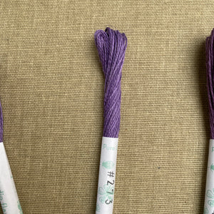 Purple Linen Embroidery Threads