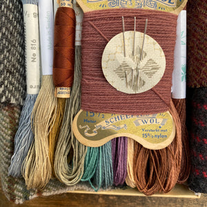 Linen, Tweed & vintage silk set #2