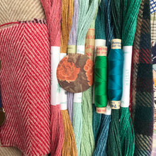 Load image into Gallery viewer, Linen, Tweed &amp; vintage silk set #14