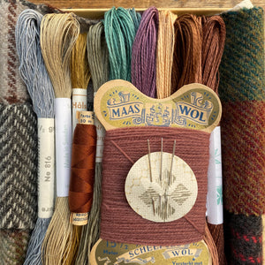 Linen, Tweed & vintage silk set #2