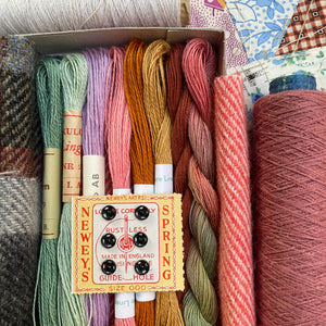 Linen, Tweed & Vintage Silk Box #11