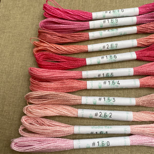 Pastel, Bright, Soft Pink Linen Embroidery Thread