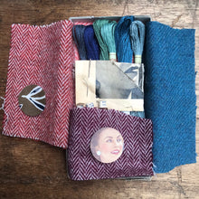 Load image into Gallery viewer, Linen, Tweed &amp; vintage silk set #3