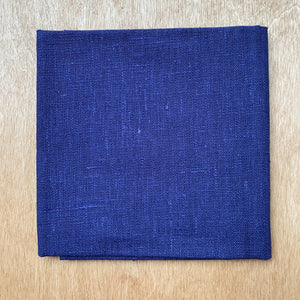 Indigo Linen Fabric 50 x 50 cm