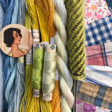 Load image into Gallery viewer, Linen, Tweed &amp; vintage silk set #34