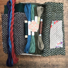 Load image into Gallery viewer, Linen, Tweed &amp; vintage silk set #6