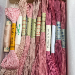 Soft Pink Vintage Linen Box