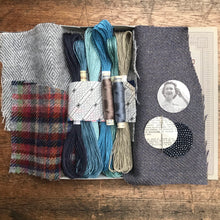Load image into Gallery viewer, Linen, Tweed &amp; vintage silk set #12