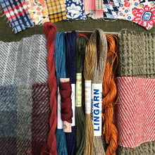Load image into Gallery viewer, Linen, Tweed &amp; vintage silk set #18