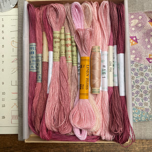 Soft Pink Vintage Linen Box