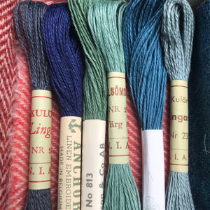 Linen, Tweed & vintage silk set #3