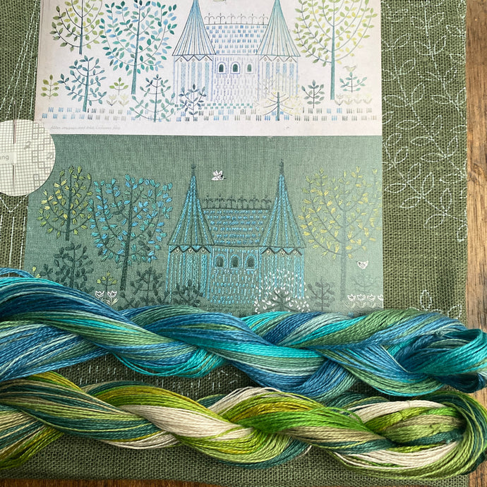 Green Fairytale Castle by Nordiska (1963)