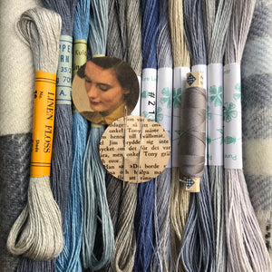 Linen, Tweed & vintage silk set #44