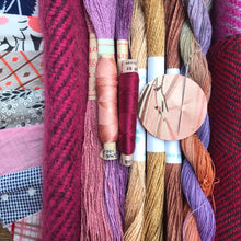 Load image into Gallery viewer, Linen, Tweed &amp; vintage silk set #5