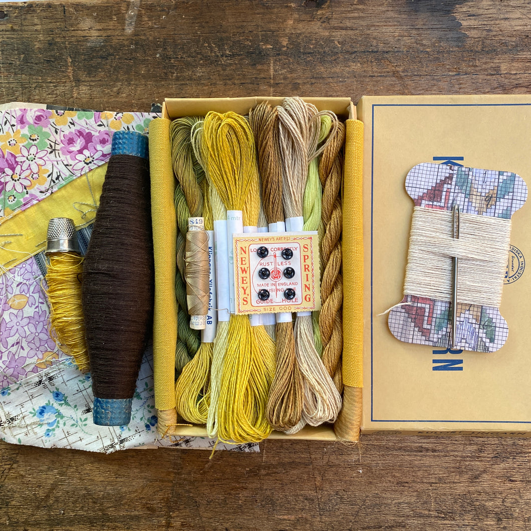 Linen, Tweed & Vintage Silk Box #7