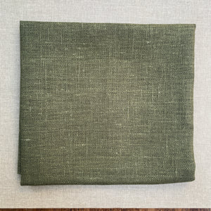 Green Linen Fabric 50 x 50 cm