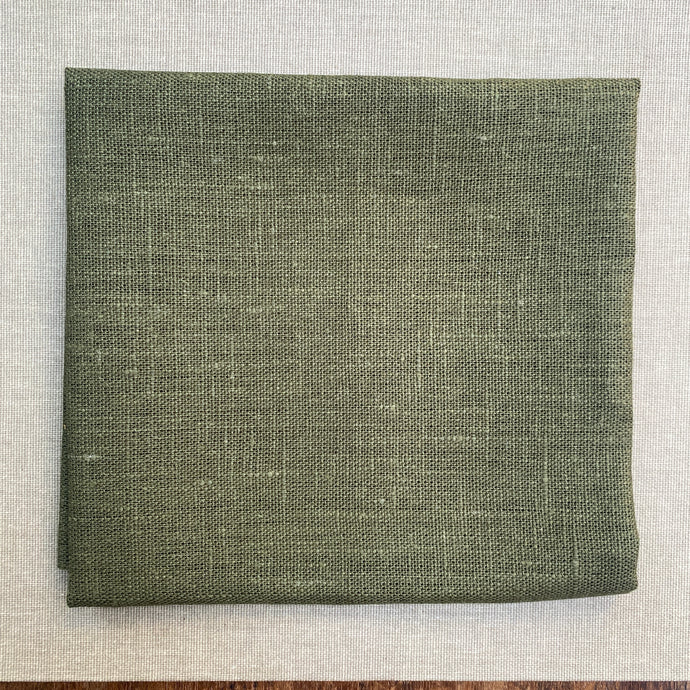 Green Linen Fabric 50 x 50 cm