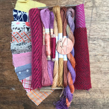 Load image into Gallery viewer, Linen, Tweed &amp; vintage silk set #5