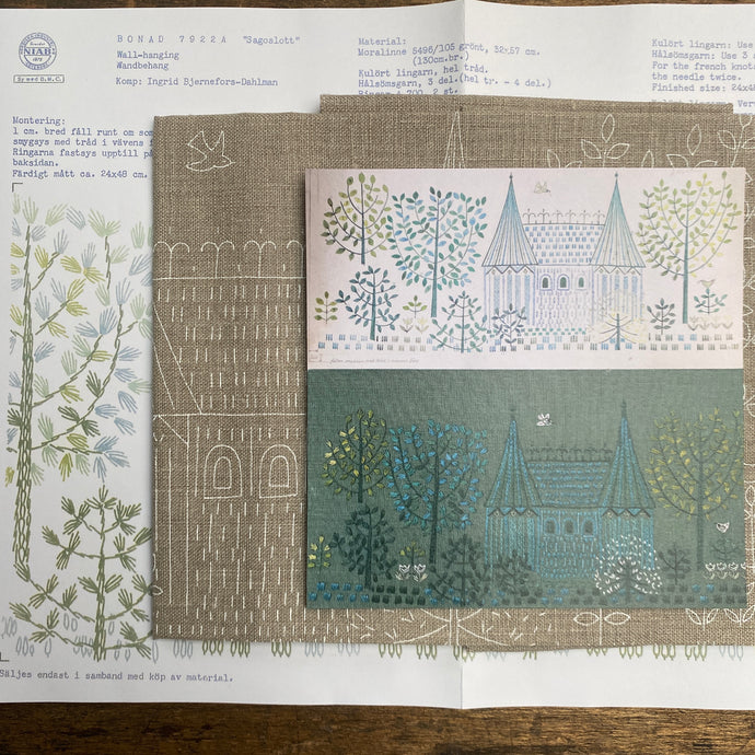 Fairytale Castle / Sagoslottet Linen Print (without threads)