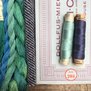 Linen, Tweed & vintage silk set #11