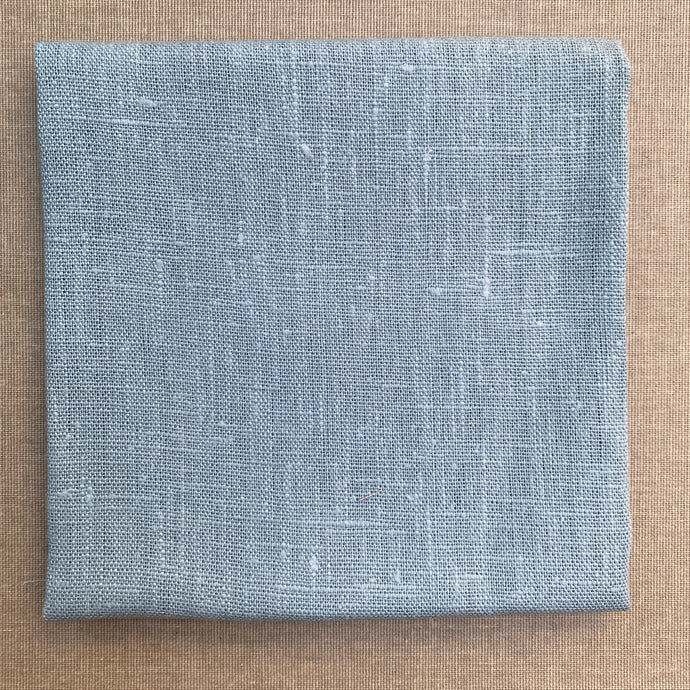 Eggshell Blue Linen Fabric 50 x 50 cm